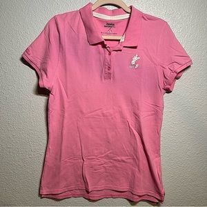 DISNEY PARKS Mickey Mouse Embroidered Polo Pink women Size L